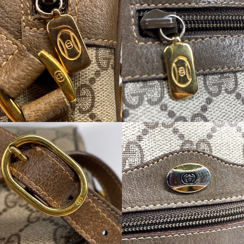 🔴SOLD🔴GUCCI Vintage Sherry Line GG Web PVC Canvas Browns Crossbody Bag - Picture 7 of 16